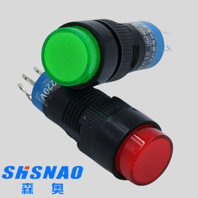 SA12 按钮开关 点动开关 复位 上海森奥电器 12mm