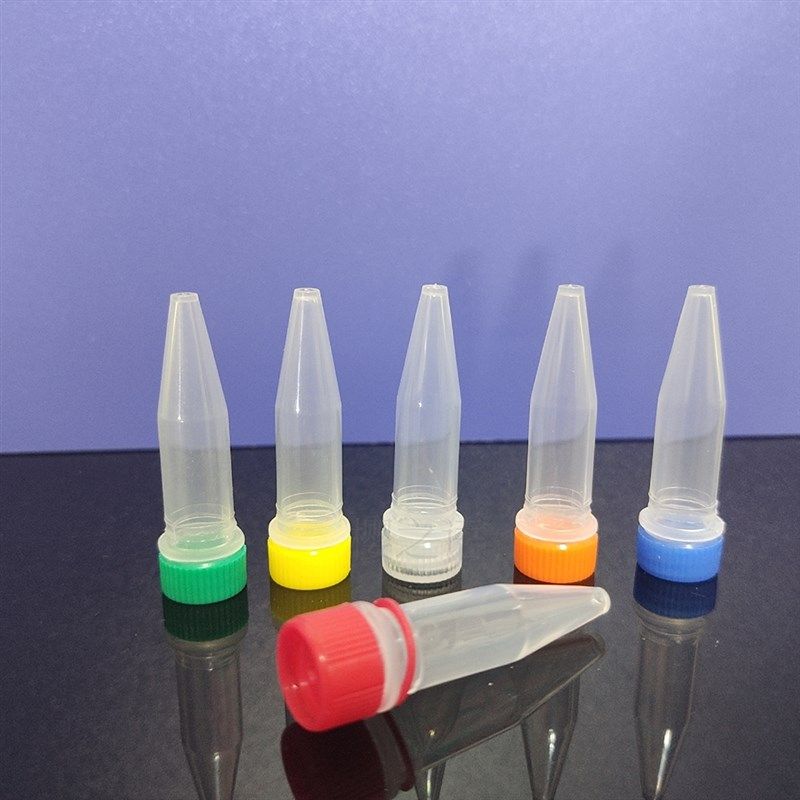 塑料1.5ml尖底螺口冻存管冷冻管锥底离心管 样品管带垫圈100个/包
