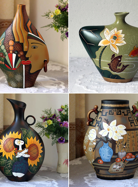 云南特色装饰品民族风手工艺品酒柜玄关电视柜博古架摆件结婚礼物