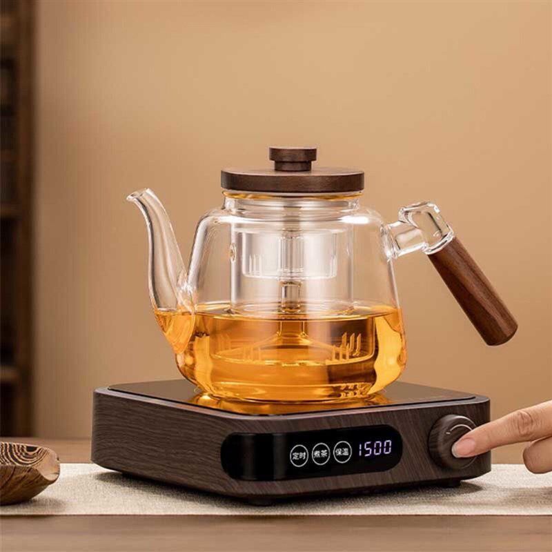 耐热玻璃蒸煮一体两用养生茶具套装煲茶炉电陶炉煮茶器蒸汽普洱壶