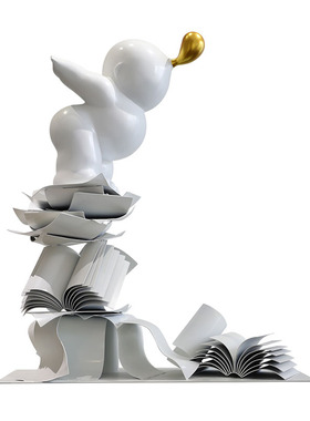 现代创意金属大理石抽象摆件售楼处酒店大堂软装饰品雕塑摆设