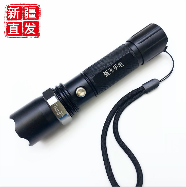 新疆安防器材强光手电防暴装备手电筒充电式强光手电筒保安巡逻用