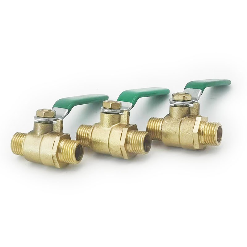 外丝+外丝小铜球阀  双外丝球阀  球阀二外丝  气动阀门 固定球阀