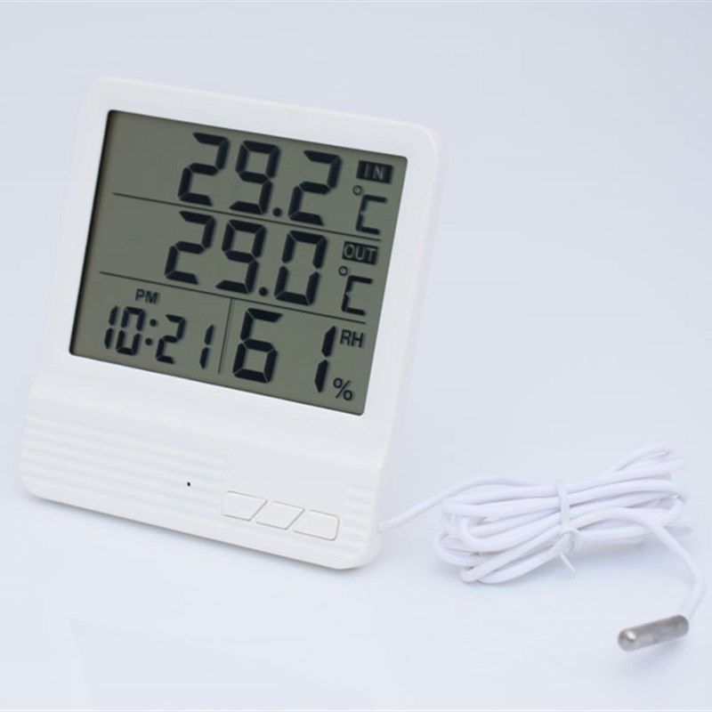 高精度数显电子温湿度计 家用带温度探头 室内外双显大屏幕CX301A