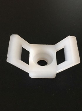 固定座STM马鞍型尼龙HC扎带螺丝理线HC-0-1-2S-2白色黑色100个/包