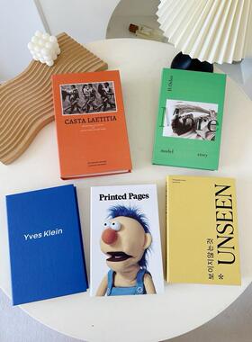 休闲色彩卡通创意假书英语人造书样板房装饰道具客厅酒柜书柜陈列