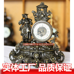 客厅座钟客厅欧式,台式钟表,钟表B座钟,钟表 铸铜钟薄片站女孩38