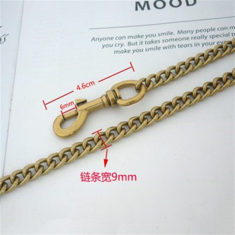 包包链条女配件背包链条带挎包链条单买包包的链条替换带皮金属链