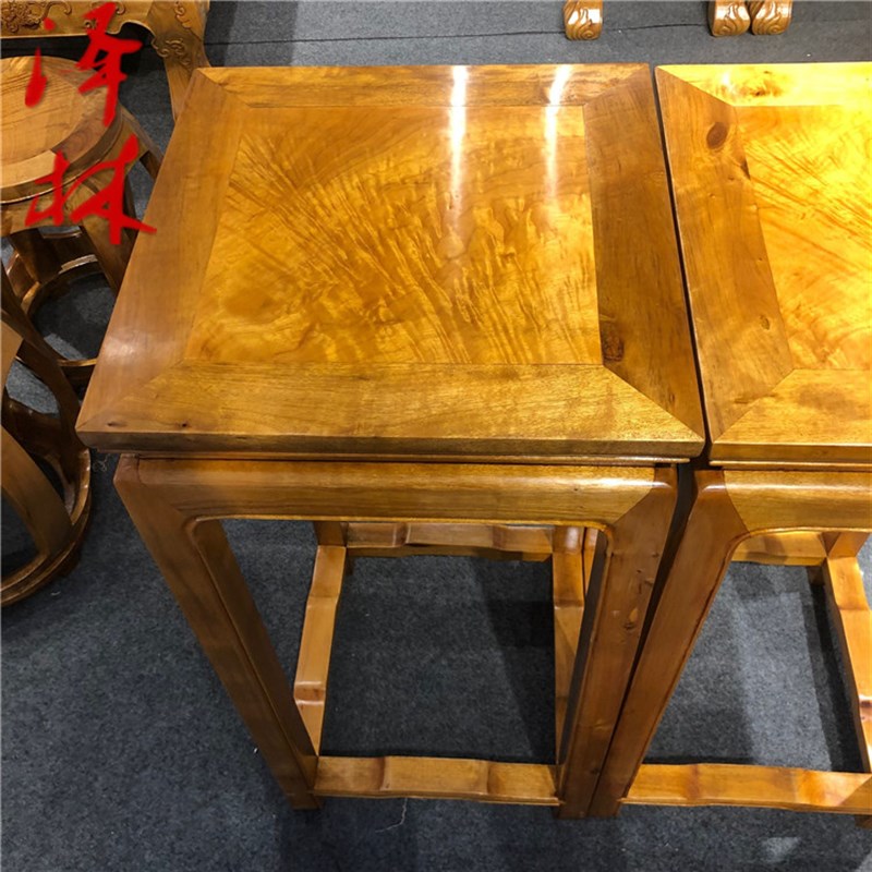 小叶金丝楠木花架摆件孙卯结构家具工艺礼品家居饰品小叶桢楠架子