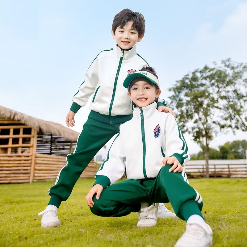 学院风班服教师彩色幼儿园园服服饰亲子装蓝色中国风运动会两件套