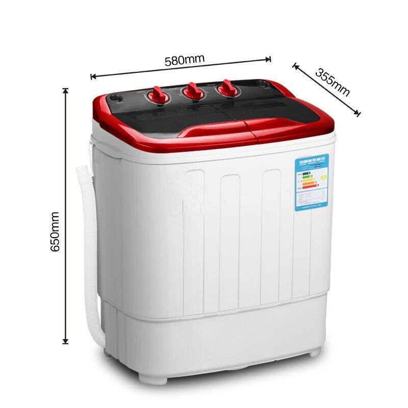 半自动洗衣机大容量波轮迷你小型双桶双缸家用5V/4公斤智能天