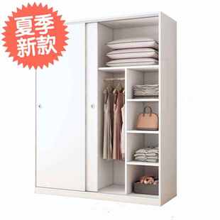 一米二推拉j门衣柜1.2m宽120现代1米2简H约1.6简易80cm长1.4移门