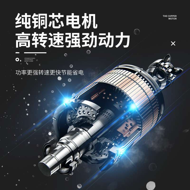 跨境厂家锂电无刷吹风机吹吸两用家用清洁集尘园林工具6档调速