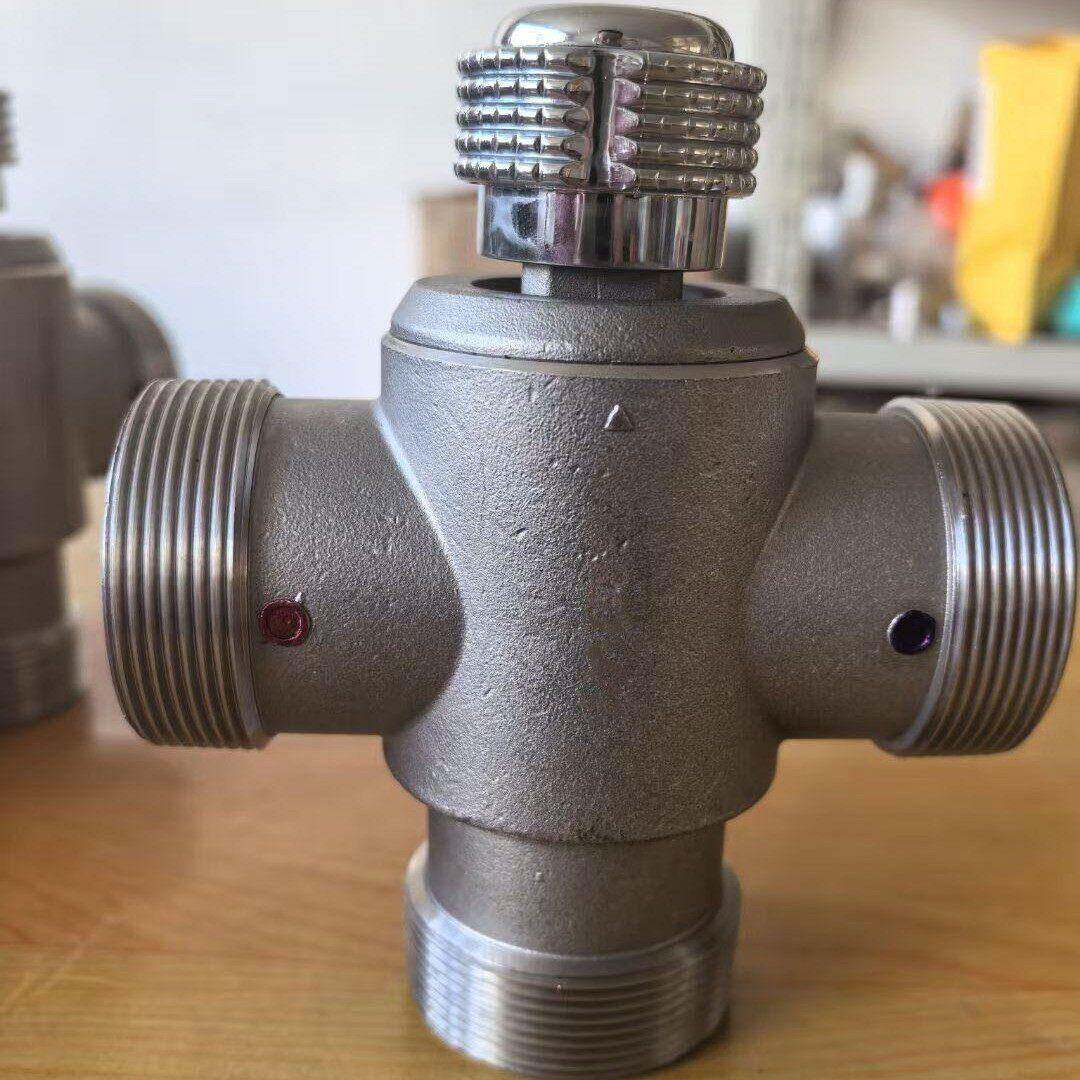 淋浴混水阀三出水冷热恒温混水阀冷热两用自动调温冷热混水阀
