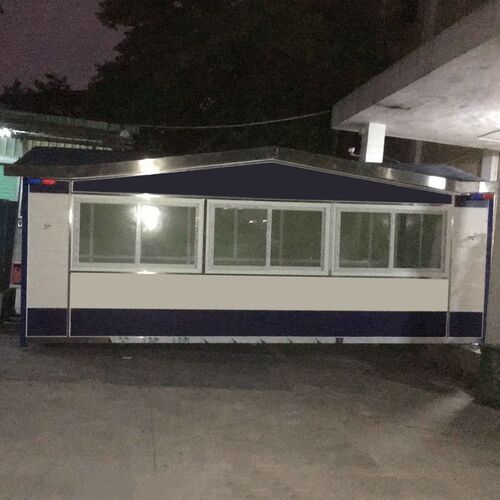 车站雕花岗亭商场门卫岗亭轻钢不锈钢成品收费亭户外移动景区岗亭