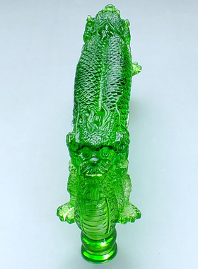 招财龙水晶摆件工艺品酒店大堂大门门把手琉璃双开门装饰品