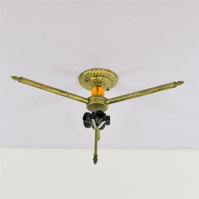 65CM欧琈蒂凡尼创意地中海太阳彩色玻璃小客餐厅酒吧卧室半吸顶灯