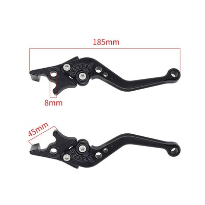 改装摩托车电动车CNC碟刹铝合金左右油刹六档可调节牛角刹把