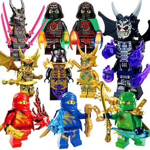 初代龙服时空双子鬼怪加满都劳埃德人仔武器幻影忍者小人拼装积木