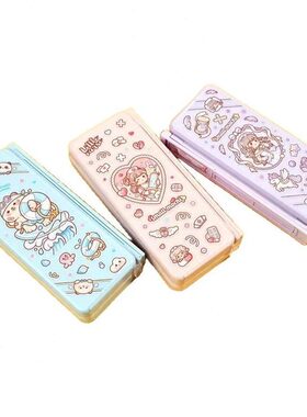 甄选多加小麻薯多功能文具盒女孩款小学生一年级文具盒可爱文具收