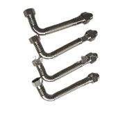 甄选工厂金属软管304不锈钢波纹管内螺纹连接软管4分金属编织软管