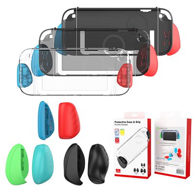 甄选Switch2主机分体水晶透明壳NS2透明保护壳PC保护硬套配大中小