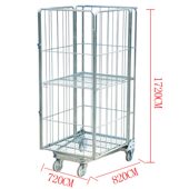 甄选镀锌物流台车收纳欧式 卸推车仓储 U型底座分拣笼车超市仓库装