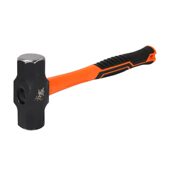 甄选石工锤子工地砸墙大锤震柄八角锤榔头家用2磅3磅4磅手锤榔头