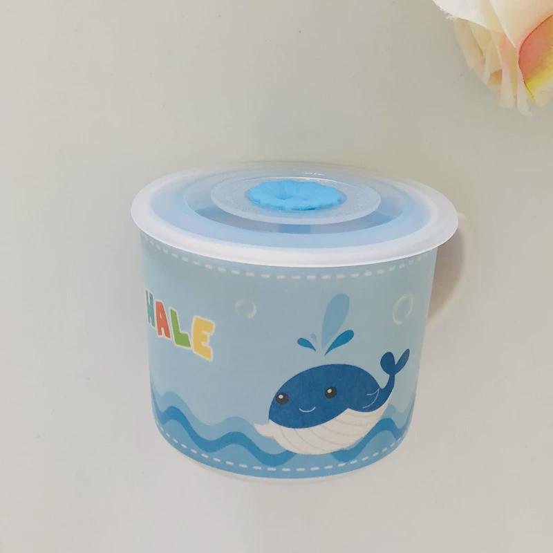竹纤维儿童水杯幼儿园卡通可爱带盖小孩宝宝喝水杯家用刷牙漱新款