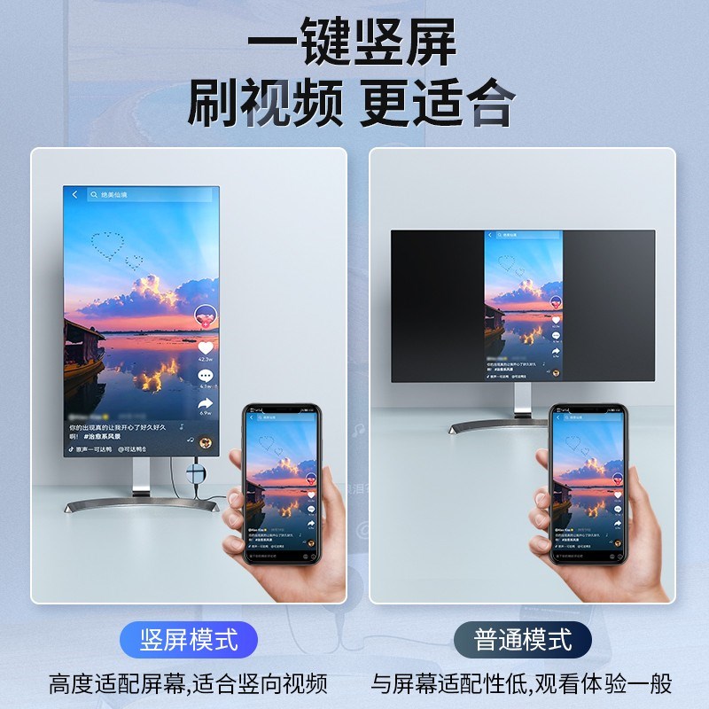 斯泰克 无线同屏器投屏器屏幕高清传输电脑手机转换电视投影G双频