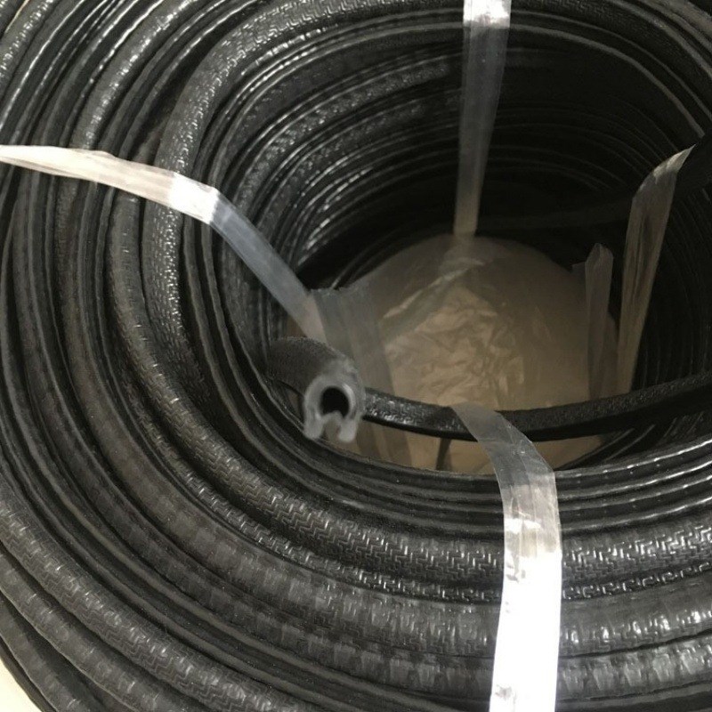 包边条PVC橡胶条钢板保护条龙骨密封条钢带U型卡槽防滑防撞防刮伤