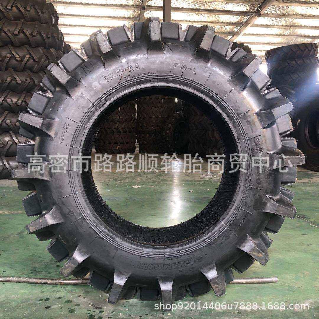 农用拖拉花机轮胎.-11.2-24-旱人字纹半高水两用花纹