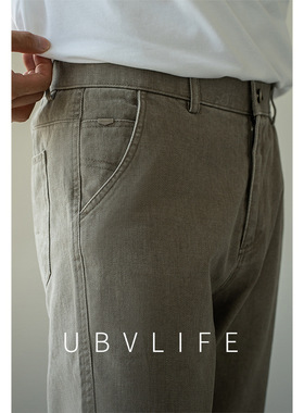 【丹宁】Cleanfit风复古洗水直筒牛仔裤男2025秋纯色休闲长裤