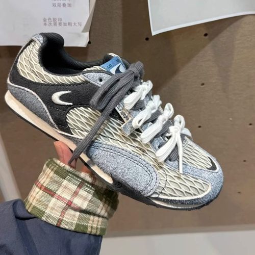 ~渔网鞋2025厚底透气休闲运动