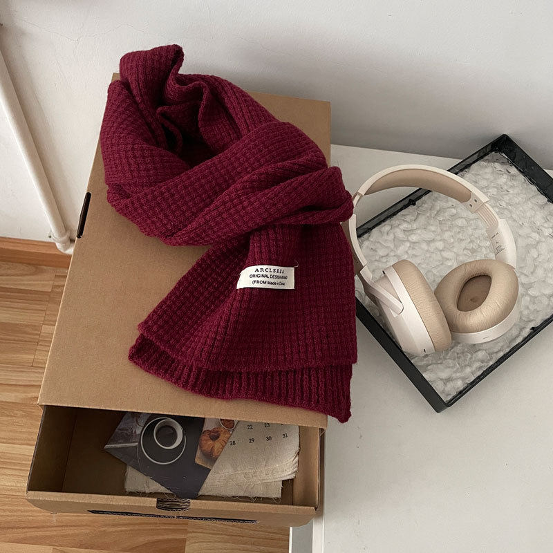 ~安克拉红系列 2024新款针织围巾韩版文艺复古围脖高级感,服饰配件/皮带/帽子/围巾,三件套,淘宝优惠券,粉丝福利购,淘宝优惠卷