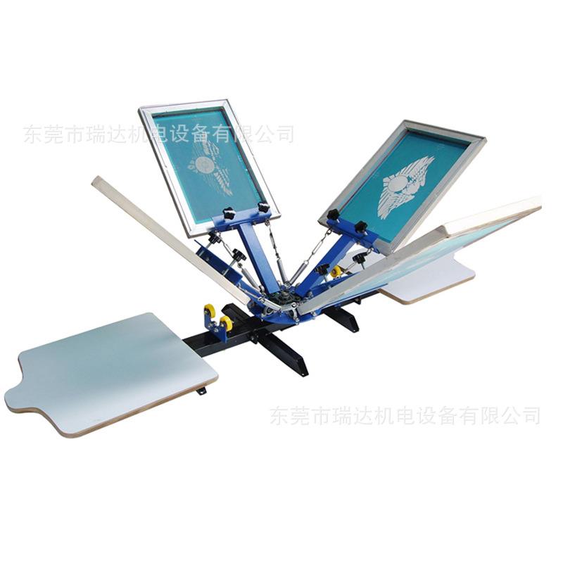 厂家直销服装、服饰无纺布平面4色丝印机手动丝网印刷机印花机