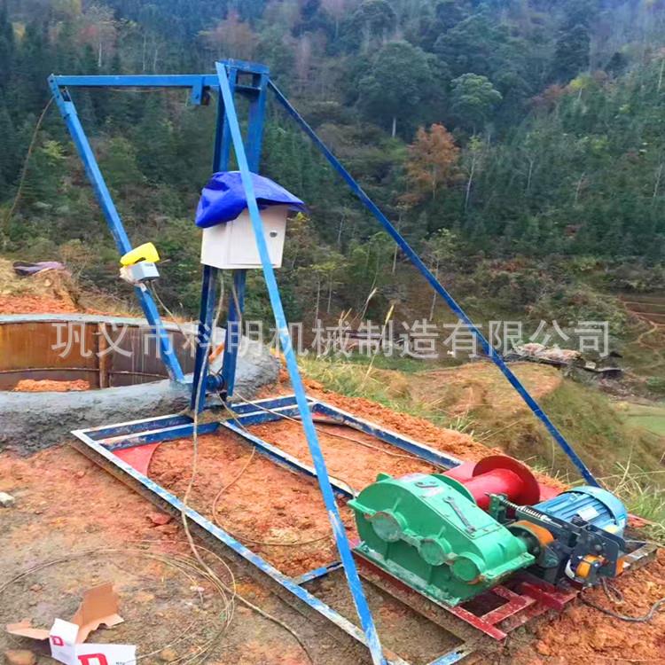 哈儿吊提升机建筑工程用摩擦桩厂家直供人工挖孔桩用小型吊机