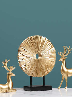 摆件家居饰品轻奢招财鹿摆设客厅玄关电视柜现代创意装饰小工艺