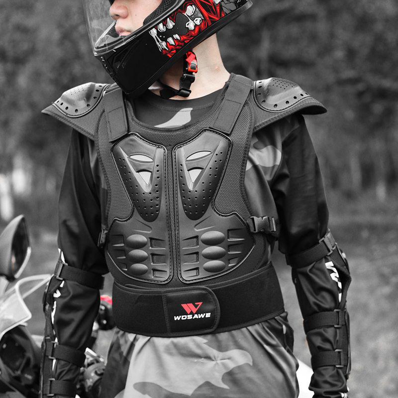 W摩托车成人防摔护甲背心盔甲机车骑护肘护膝摩旅滑雪装备