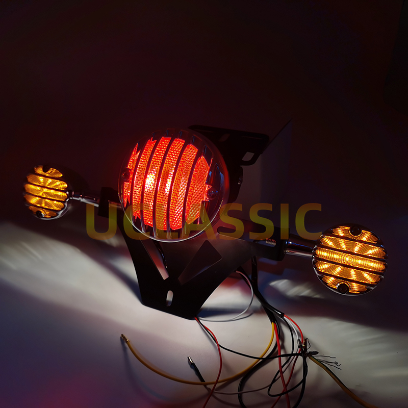 小牛u2/S07/009/U+b/Ud/uqi+复古改装LED转弯灯刹车尾灯总成配件