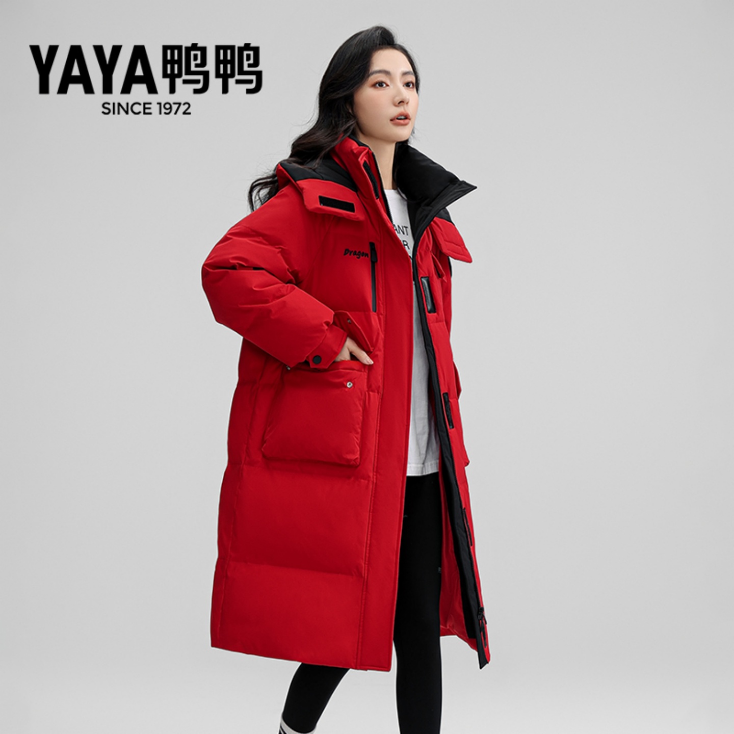 鸭鸭露营羽绒服女士2025冬季新款