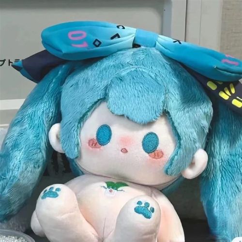 20cm豆豆葱棉i花娃娃女孩fufu玩偶礼物fufu毛绒玩偶房间装饰摆件