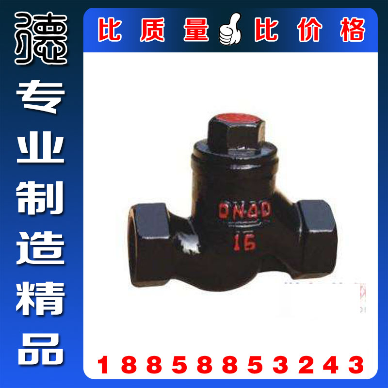 H11T-16升降式卧式止回阀 铸铁丝扣单向阀 工业级重型铸铁逆止阀