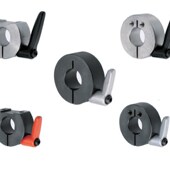 孔型开口带固定把手型 侧面安装 45号钢开口环固定环标准型 切割型