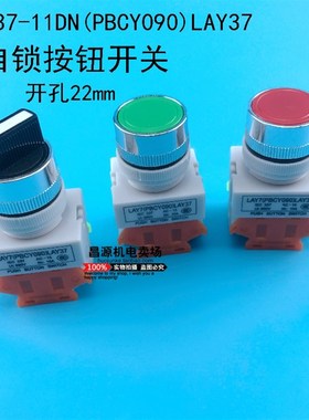 LAY37-11DN(PBCY090)LAY37 平按钮开关自复位按钮 22MM电机配件