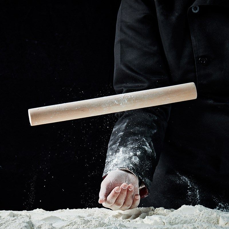家用实木擀面杖大压面棍擀饺子皮擀面条案板套装烘焙工具面棒菜板