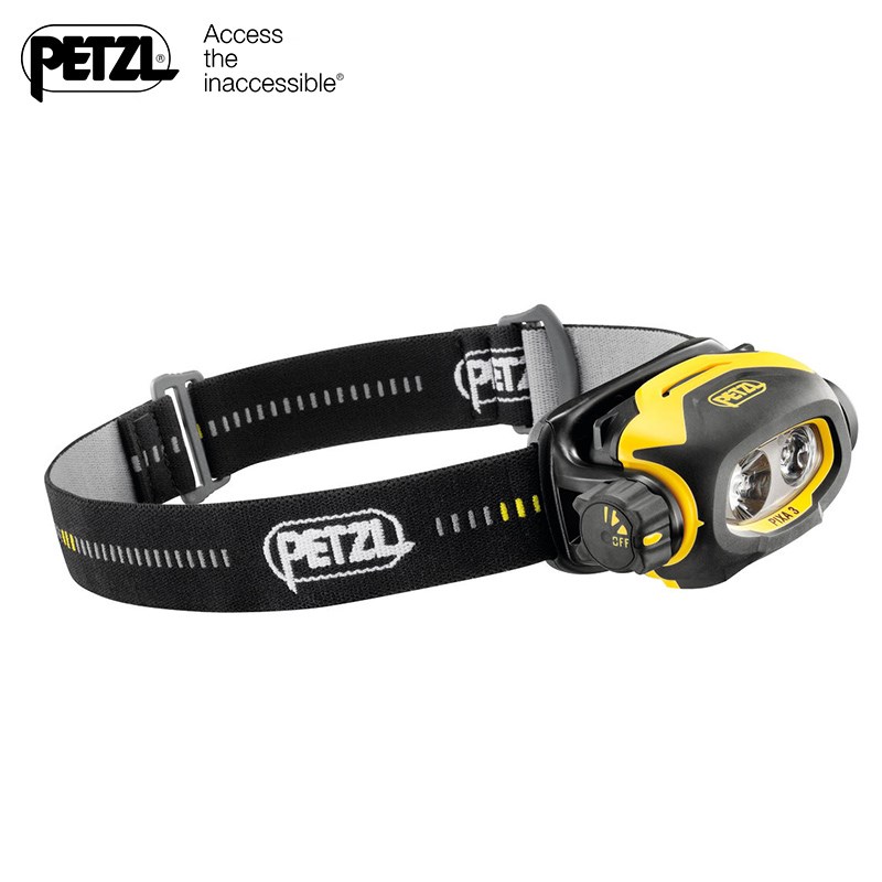 PETZL攀索PIXA3三防IP67头灯LED消防救援防水头灯5号电池A010头盔