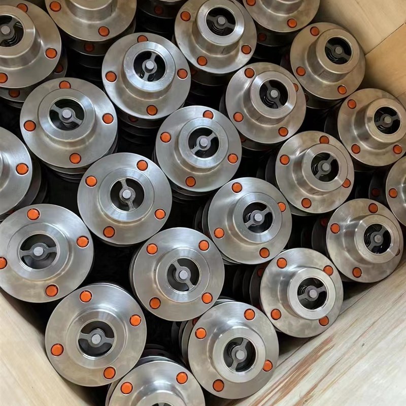 不锈钢304自带法兰止回阀 止逆阀水泵水管单向阀 DN25-DN100