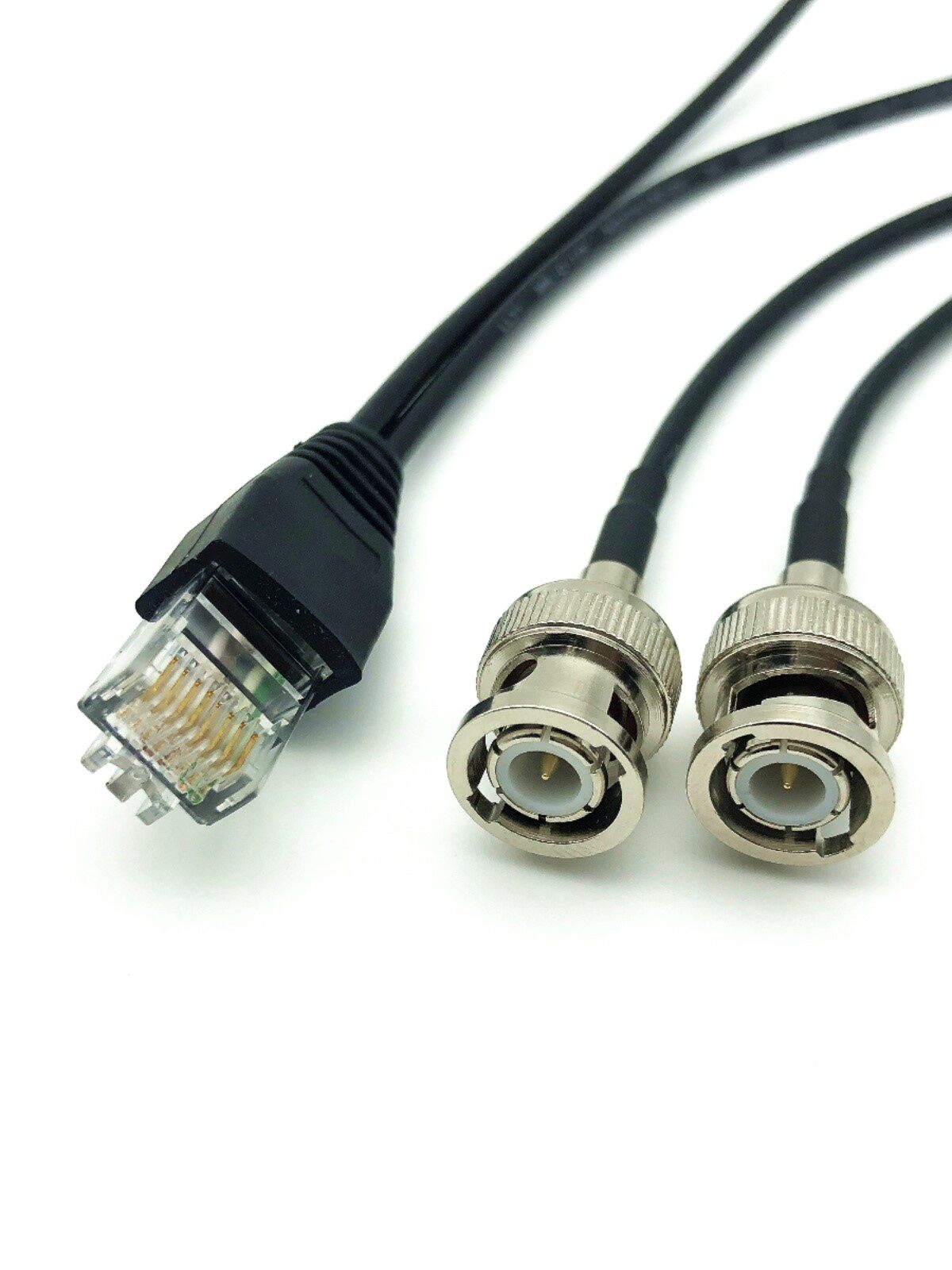定做RJ48RJ45网络水晶头转BNC SMA CC4 SMB中继线路由器调试