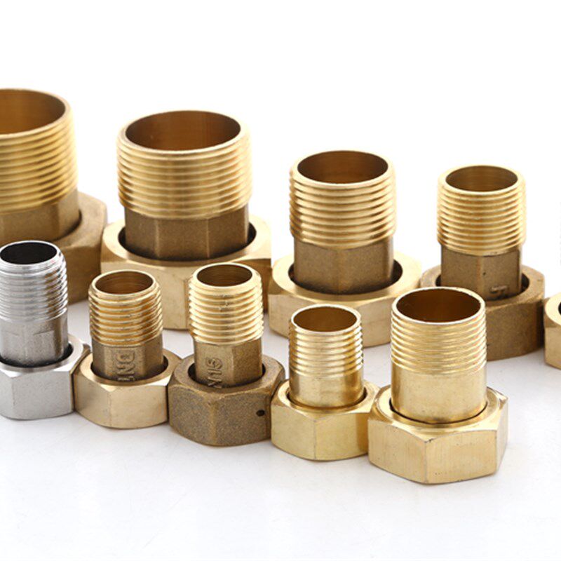 活接6分4分全铜水表活接头1寸转6分内外丝铜活接直接水管铜活接头